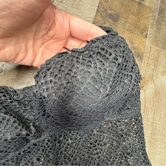 NWT Mossimo Crochet Black One Piece Swim size Medium - Picture 6 of 12